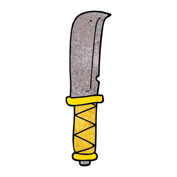 Cartoon Doodle Vikingský Nůž — Stockový vektor