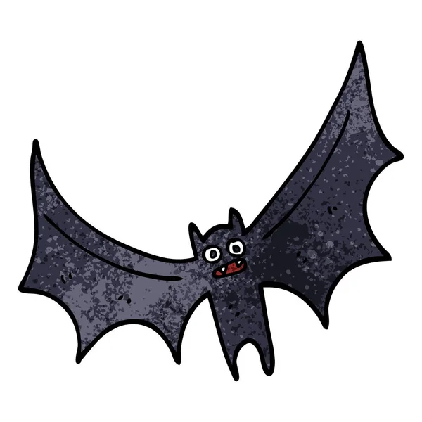 Desenho Animado Doodle Bat Fundo Branco —  Vetores de Stock