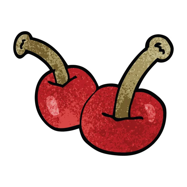 Kreslený Doodle Cherry Vektorové Ilustrace — Stockový vektor