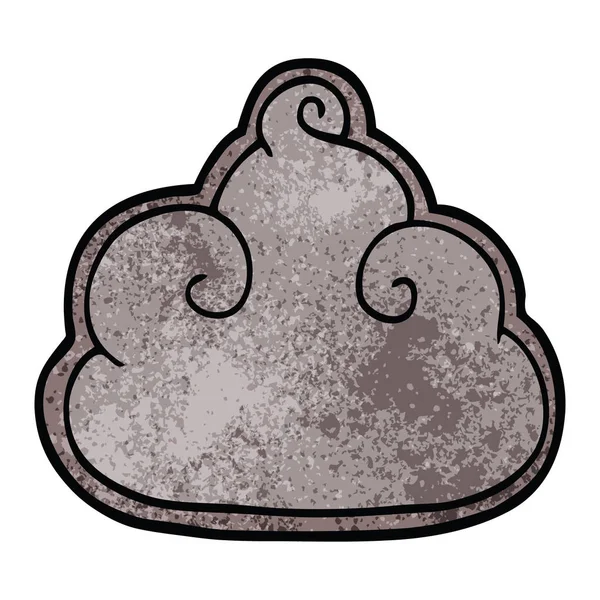 Fumetto Doodle Tempesta Nube — Vettoriale Stock