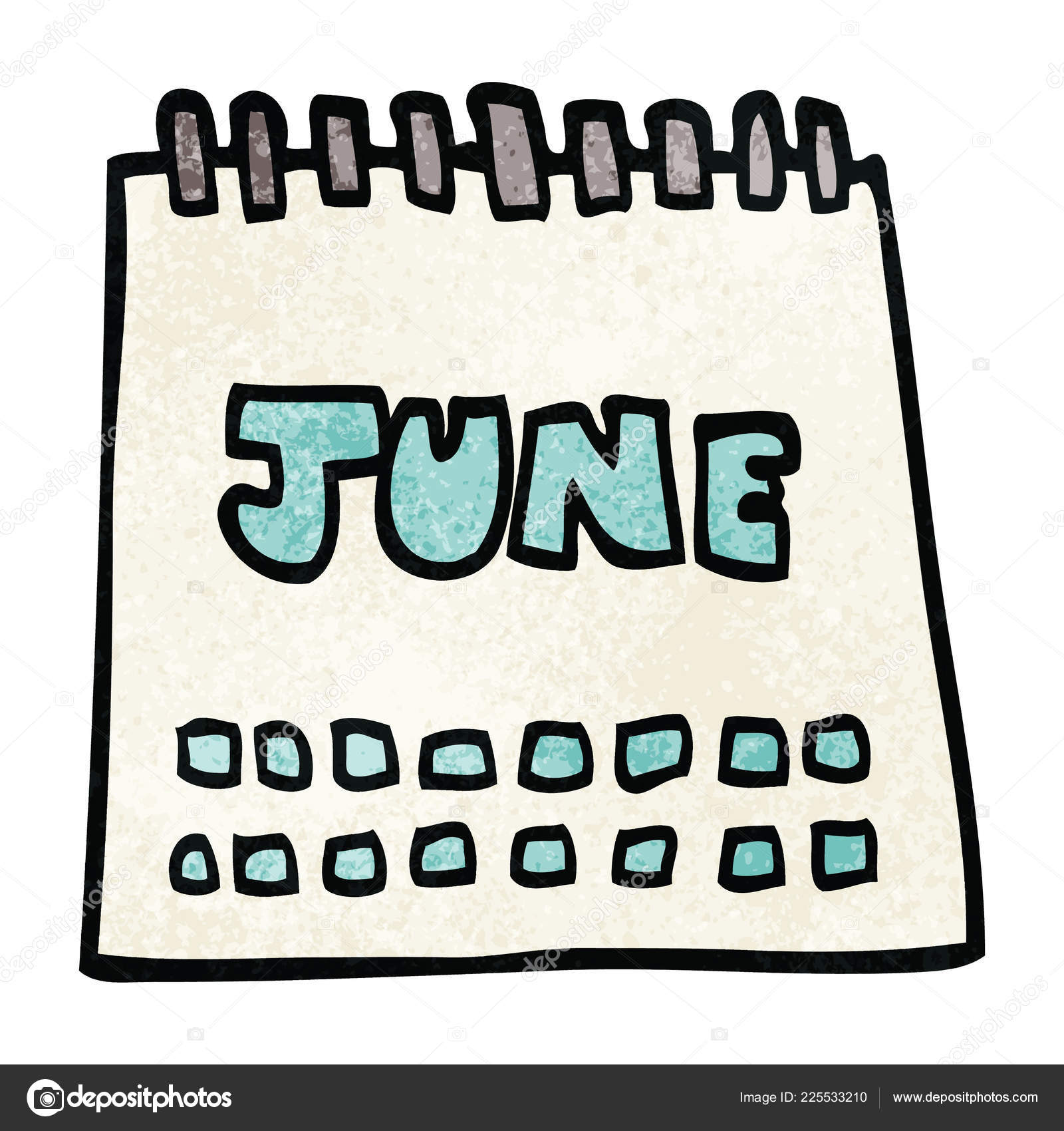 动画片涂鸦日历显示月君图库矢量图©lineartestpilot 225533210