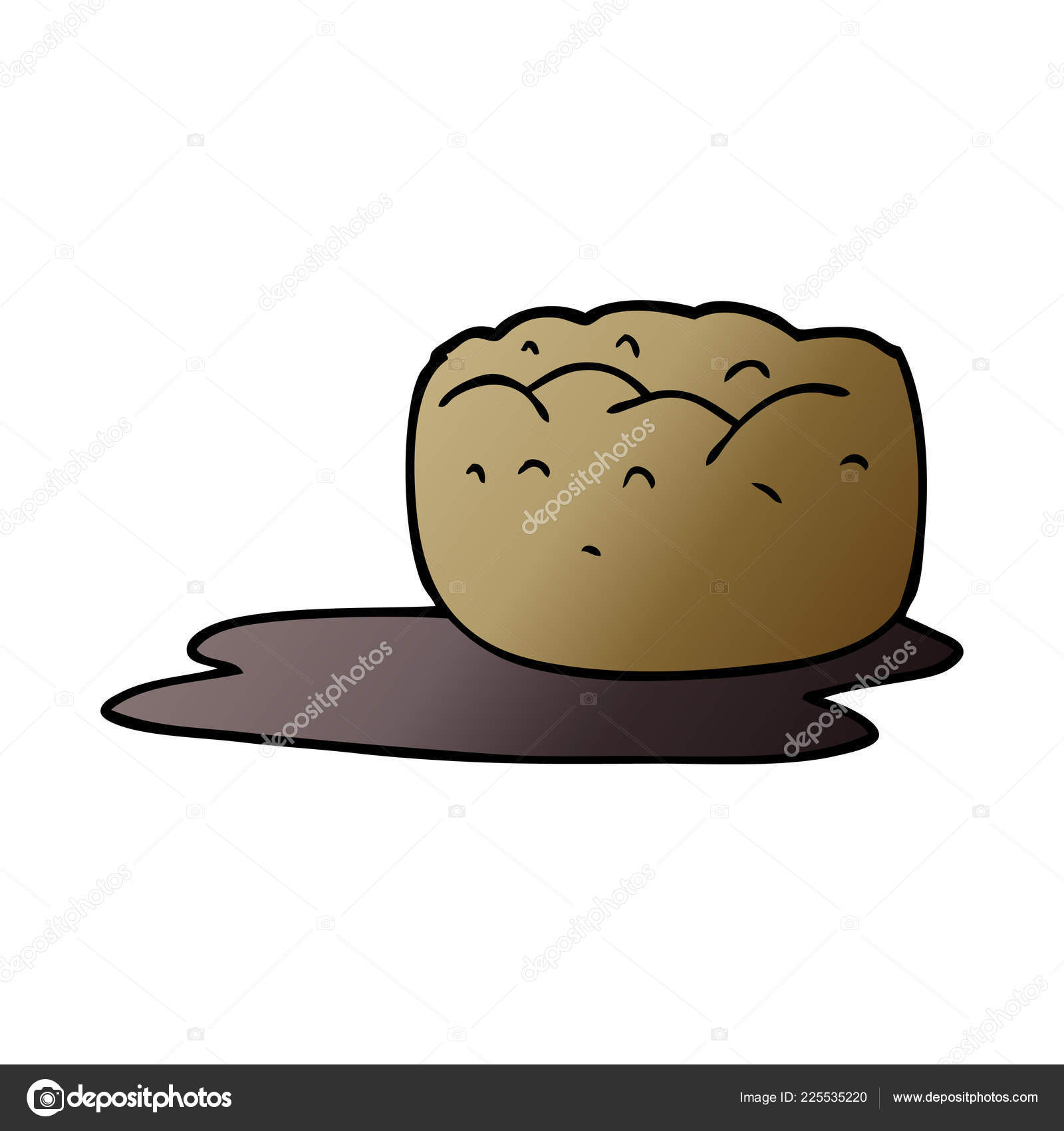 Cartoon Doodle Yorkshire Pudding Gravy Stock Vector by ©lineartestpilot