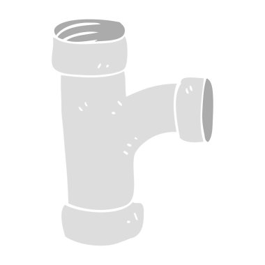 Boru düz renkli çizimi