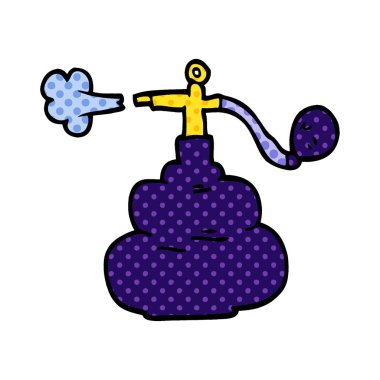 çizgi film doodle parfüm şişe sprey