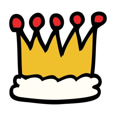 çizgi film doodle altın kaplama