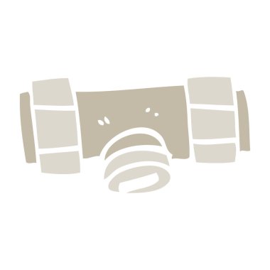 düz renk illüstrasyon karikatür İzolatör Vana