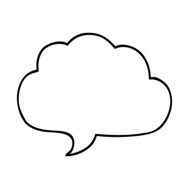 çizim karikatür gri konuşma balonu