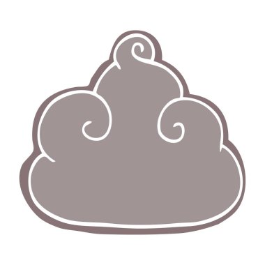 çizgi film doodle fırtına bulutu