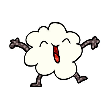 çizgi film doodle ifade hava bulut