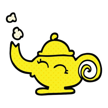 çizgi roman tarzı çizgi film sihirli lamba