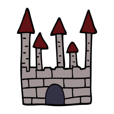 çizgi film doodle geleneksel Kalesi