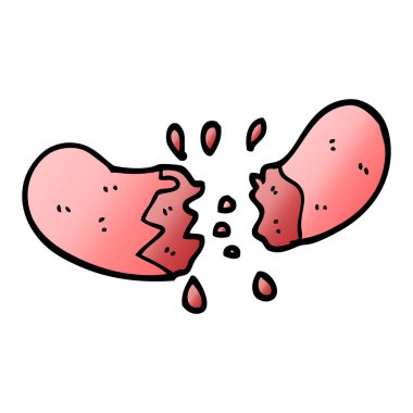 vektör degrade illüstrasyon karikatür sosis