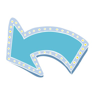 çizgi film doodle yukarı ok ışık