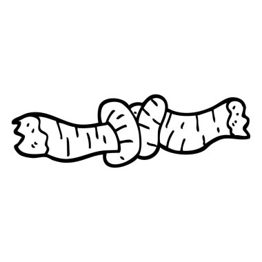 siyah beyaz çizgi film ip bağladılar