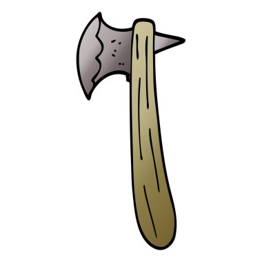 çizgi film doodle eski balta