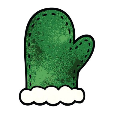 çizgi film doodle fırın eldivenleri