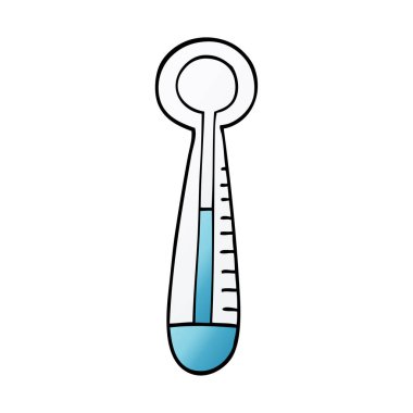 çizgi film doodle tıbbi termometre