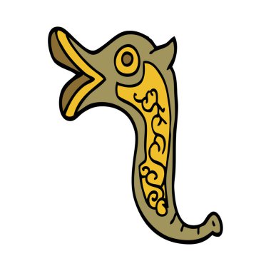 çizgi film doodle savaş trompet