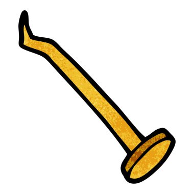 çizgi film doodle çivi, vektör çizim