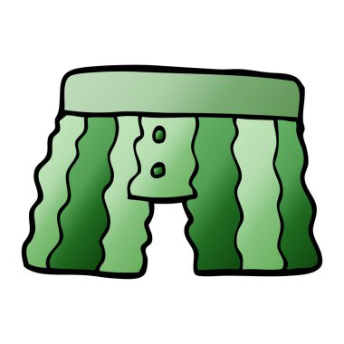 çizgi film doodle iç çamaşırı, vektör çizim