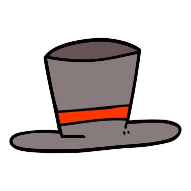 karikatür silindir şapka