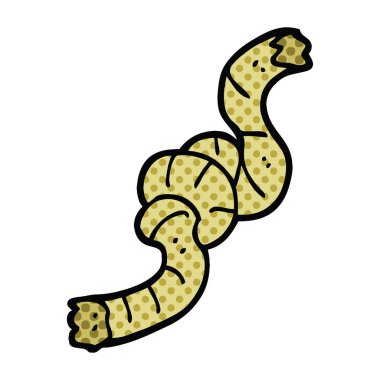 çizgi roman tarzı çizgi film düğümlü ip