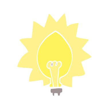 çizgi film doodle ampul