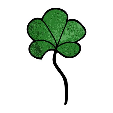 çizgi film doodle yaprak, vektör çizim