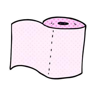 çizgi film doodle tuvalet kağıdı