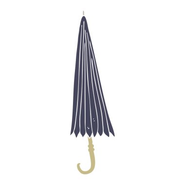 düz renk illüstrasyon şemsiye