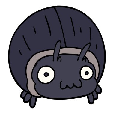 Doodle büyük böceği çizgi film