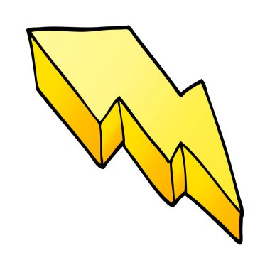 çizgi film doodle dekoratif şimşek