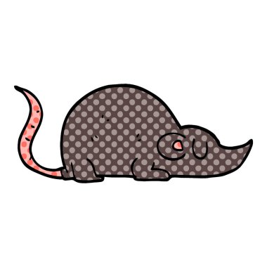 çizgi film doodle fare beyaz arka plan üzerinde