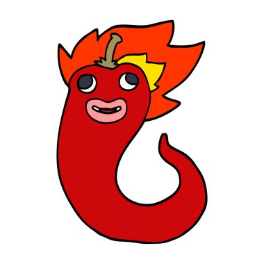 çizgi film doodle sıcak soğuk