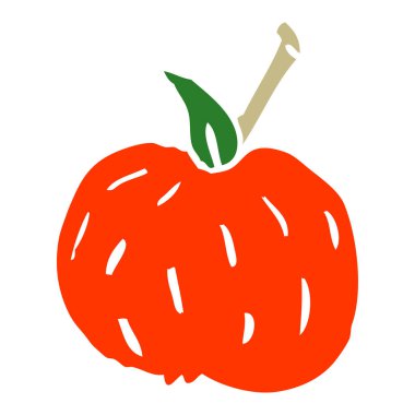 çizgi film doodle organik portakal