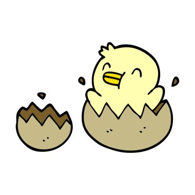 çizgi film doodle yavru ördek