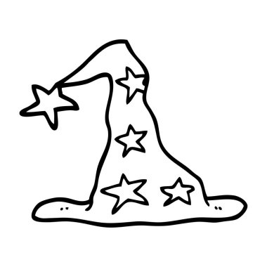 çizgi çizme çizgi film Sihirbazı şapka