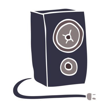 çizgi film doodle bir hoparlör