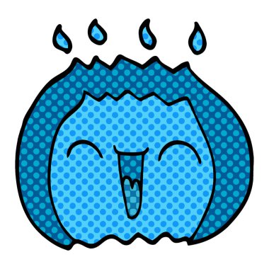 çizgi film doodle gülme gazı alev