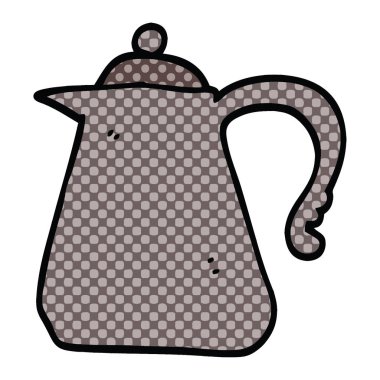 çizgi roman tarzı çizgi film su ısıtıcısı