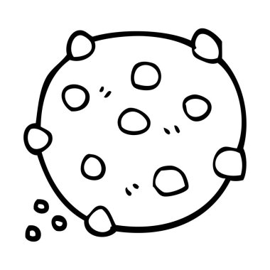 çizim karikatür çikolatalı kurabiye