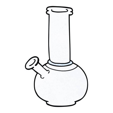 çizgi film doodle bong, vektör çizim