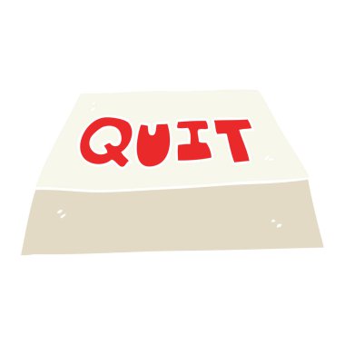 düz renk quit düğmesini gösteren resim