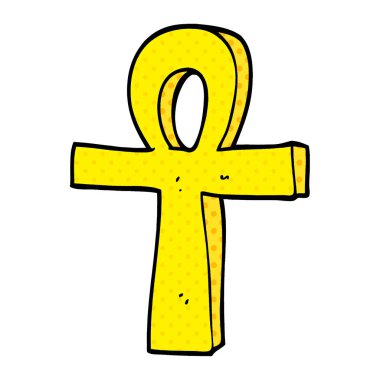 bir ankh karikatür doodle