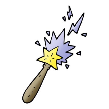 vektör degrade illüstrasyon karikatür sihirli değnek