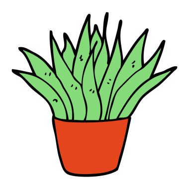 çizgi film doodle Ev bitkisi