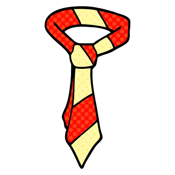 Cartoon Doodle Office Tie — Stockvector