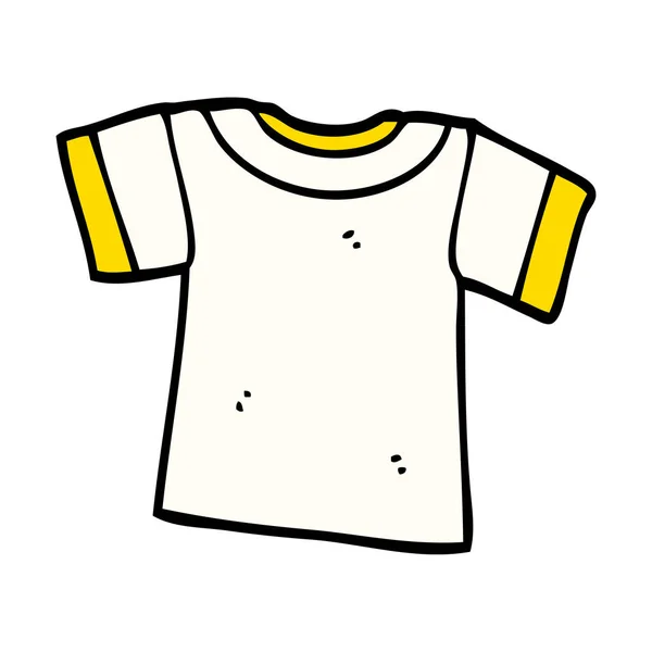 Camisa Desenho Animado Doodle Tee — Vetor de Stock