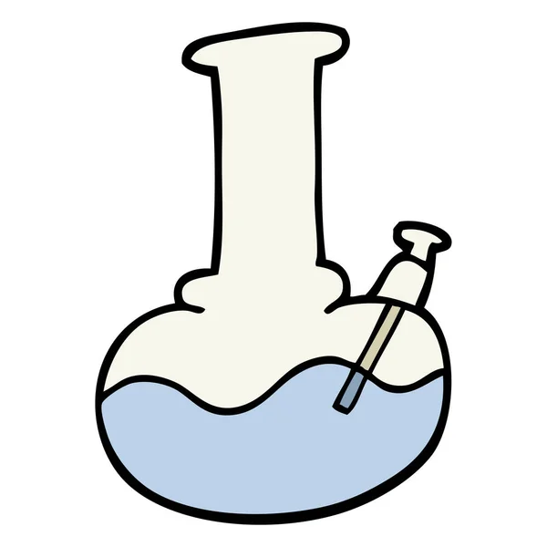 Mão Desenhado Doodle Estilo Cartoon Tubulação Água — Vetor de Stock