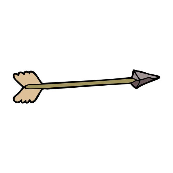 Flecha Garabato Dibujos Animados Ilustración Vectores — Vector de stock